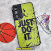 قاب گوشی Galaxy A34 5G سامسونگ فانتزی ژله ای اورجینال CASE CASE طرح JUST DO IT محافظ لنز دار کد 422