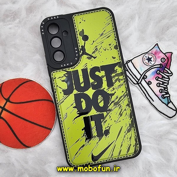 قاب گوشی Galaxy A34 5G سامسونگ فانتزی ژله ای اورجینال CASE CASE طرح JUST DO IT محافظ لنز دار کد 422