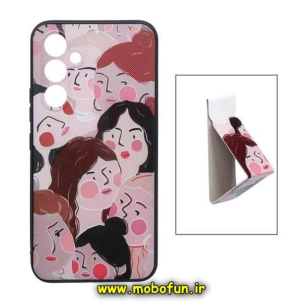 قاب گوشی Galaxy A54 5G سامسونگ فانتزی سوزنی برجسته دخترونه محافظ لنزدار هولدردار کد 448