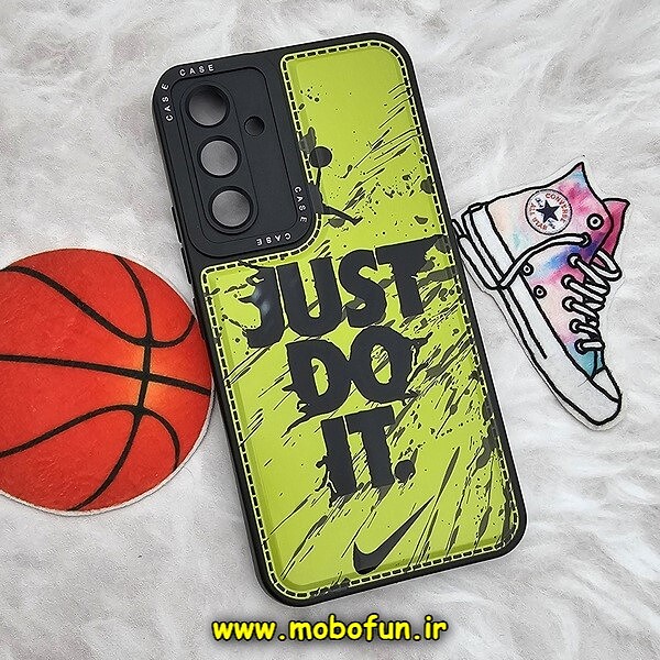 قاب گوشی Galaxy A54 5G سامسونگ فانتزی ژله ای اورجینال CASE CASE طرح JUST DO IT محافظ لنز دار کد 493