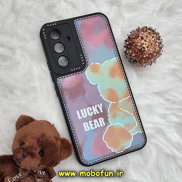 قاب گوشی Galaxy A54 5G سامسونگ فانتزی ژله ای اورجینال CASE CASE طرح LUCKY BEAR محافظ لنز دار کد 495