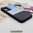 قاب گوشی Galaxy A54 5G سامسونگ اورجینال طرح چرمی کلاسیک HARD متال کیس سه خط رنگی کد 503