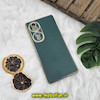 قاب گوشی Honor 70 آنر طرح ژله ای مای کیس گلد لاین دور طلایی محافظ لنز دار سبز تیره کد 35