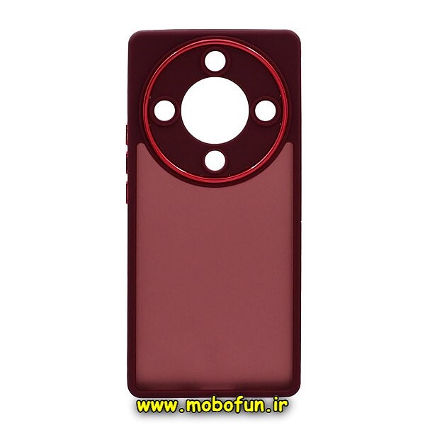 قاب گوشی Honor X9A آنر پشت مات متال کیس دور سیلیکونی محافظ لنزدار زرشکی کد 14