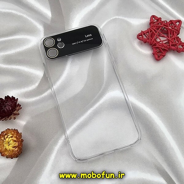 قاب گوشی iPhone 11 آیفون طرح طلقی شیشه ای Camera Lens شفاف اورجینال CREATIVE CASE سری Q SERIES رنگ شفاف کد 585