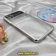 قاب گوشی iPhone 11 Pro Max آیفون طرح طلقی شیشه ای Camera Lens شفاف اورجینال CREATIVE CASE سری Q SERIES رنگ نقره ای سیلور کد 601