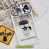 قاب گوشی iPhone 12 Pro Max آیفون فانتزی دو تکه اورجینال Unique Case طرح کارل لاجرفلد KARL LAGERFELD محافظ لنز دار کد 679