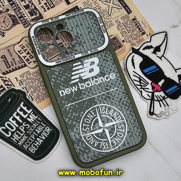 قاب گوشی iPhone 13 Pro آیفون فانتزی دو تکه اورجینال Unique Case طرح نیو بالانس new balance محافظ لنز دار کد 397