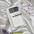 قاب گوشی iPhone 13 Pro آیفون طرح طلقی شیشه ای Camera Lens شفاف اورجینال CREATIVE CASE سری Q SERIES رنگ نقره ای سیلور کد 404