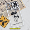 قاب گوشی iPhone 13 Pro Max آیفون فانتزی دو تکه اورجینال Unique Case طرح کارل لاجرفلد KARL LAGERFELD محافظ لنز دار کد 578
