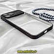 قاب گوشی iPhone 13 Pro Max آیفون طرح طلقی شیشه ای Camera Lens شفاف اورجینال CREATIVE CASE سری Q SERIES رنگ مشکی کد 580