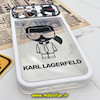 قاب گوشی iPhone 14 آیفون فانتزی دو تکه اورجینال Unique Case طرح کارل لاجرفلد KARL LAGERFELD محافظ لنز دار کد 89