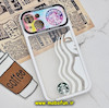 قاب گوشی iPhone 14 آیفون فانتزی دو تکه اورجینال Unique Case طرح استارباکس STARBUCKS محافظ لنز دار کد 91