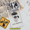 قاب گوشی iPhone 14 Pro Max آیفون فانتزی دو تکه اورجینال Unique Case طرح کارل لاجرفلد KARL LAGERFELD محافظ لنز دار کد 235