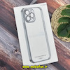 قاب گوشی iPhone 14 Pro Max آیفون طرح طلقی شیشه ای PC SLIME CASE شفاف اورجینال محافظ لنزدار گلسی رنگ نقره ای کد 242