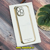 قاب گوشی iPhone 14 Pro Max آیفون طرح طلقی شیشه ای PC SLIME CASE شفاف اورجینال محافظ لنزدار گلسی رنگ طلایی کد 244