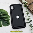 قاب گوشی iPhone X - iPhone XS آیفون سیلیکونی ژله ای پافر PC پفکی مشکی کد 555