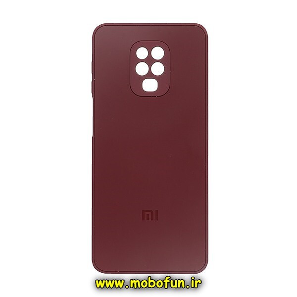 قاب گوشی Redmi Note 9S - Redmi Note 9 Pro شیائومی مدل PVD ضد خش پشت گلس شیشه ای محافظ لنز دار زرشکی کد 961