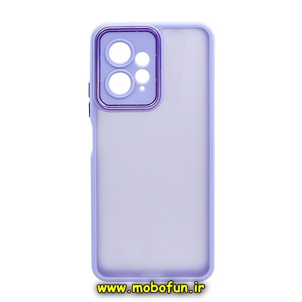 قاب گوشی Redmi Note 12 4G شیائومی پشت مات متال کیس دور سیلیکونی محافظ لنزدار یاسی کد 216