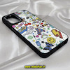 قاب گوشی Galaxy A04S - Galaxy A13 4G - Galaxy M13 4G - Galaxy M23 - Galaxy F23 سامسونگ پشت گلس آینه ای اورجینال CASETIFY طرح ایموجی و استیکر محافظ لنزدار مشکی کد 256