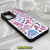 قاب گوشی Galaxy A04S - Galaxy A13 4G - Galaxy M13 4G - Galaxy M23 - Galaxy F23 سامسونگ پشت گلس آینه ای اورجینال CASETIFY طرح باربی Barbie محافظ لنزدار مشکی کد 257