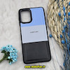 قاب گوشی Galaxy A12 - Galaxy M12 سامسونگ اورجینال طرح چرمی کلاسیک HARD متال کیس سه خط رنگی کد 1342
