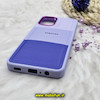قاب گوشی Galaxy A12 - Galaxy M12 سامسونگ اورجینال طرح چرمی کلاسیک HARD متال کیس سه خط رنگی کد 1345