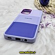 قاب گوشی Galaxy A12 - Galaxy M12 سامسونگ اورجینال طرح چرمی کلاسیک HARD متال کیس سه خط رنگی کد 1345