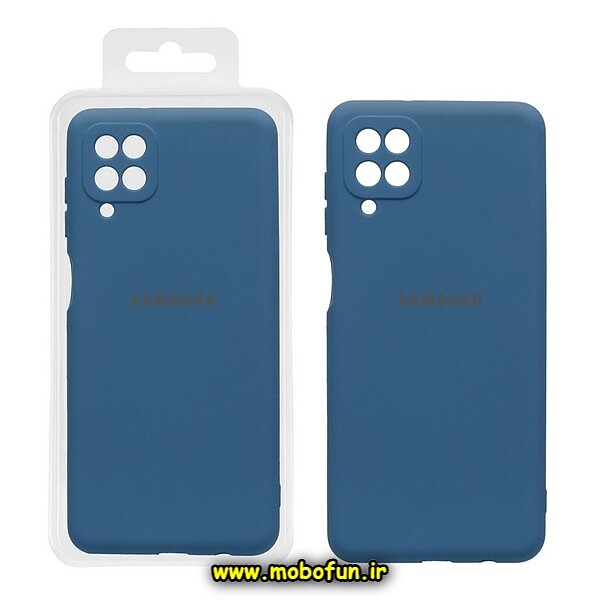 قاب گوشی Galaxy A12 - Galaxy M12 سامسونگ سیلیکونی های کپی زیربسته محافظ لنز دار سرمه ای کد 1364