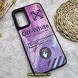 قاب گوشی Galaxy A14 4G - Galaxy A14 5G سامسونگ طرح ضد ضربه هولوگرافیک چند بعدی OFF-WHITE کد 545