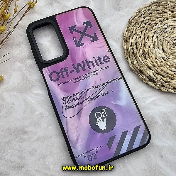 قاب گوشی Galaxy A14 4G - Galaxy A14 5G سامسونگ طرح ضد ضربه هولوگرافیک چند بعدی OFF-WHITE کد 545
