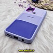 قاب گوشی Galaxy A21S سامسونگ اورجینال طرح چرمی کلاسیک HARD متال کیس سه خط رنگی کد 776