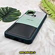 قاب گوشی Galaxy A21S سامسونگ اورجینال طرح چرمی کلاسیک HARD متال کیس سه خط رنگی کد 780