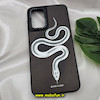 قاب گوشی Galaxy A23 4G سامسونگ پشت گلس آینه ای اورجینال CASETIFY طرح مار SNAKE محافظ لنزدار مشکی کد 498