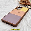 قاب گوشی Galaxy A32 4G سامسونگ اورجینال طرح چرمی کلاسیک HARD متال کیس سه خط رنگی کد 992