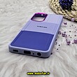 قاب گوشی Galaxy A52 4G - Galaxy A52 5G - Galaxy A52S سامسونگ اورجینال طرح چرمی کلاسیک HARD متال کیس سه خط رنگی کد 1191