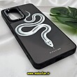 قاب گوشی Galaxy A53 5G سامسونگ پشت گلس آینه ای اورجینال CASETIFY طرح مار SNAKE محافظ لنزدار مشکی کد 764
