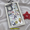قاب گوشی Galaxy A53 5G سامسونگ پشت گلس آینه ای اورجینال CASETIFY طرح ایموجی و استیکر محافظ لنزدار مشکی کد 765