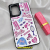 قاب گوشی Galaxy A53 5G سامسونگ پشت گلس آینه ای اورجینال CASETIFY طرح باربی Barbie محافظ لنزدار مشکی کد 766