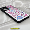 قاب گوشی Galaxy A73 سامسونگ پشت گلس آینه ای اورجینال CASETIFY طرح باربی Barbie محافظ لنزدار مشکی کد 722