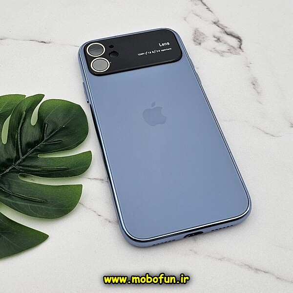 قاب گوشی iPhone 11 آیفون مدل PVD اورجینال ضد خش پشت گلس شیشه ای Camera Lens محافظ لنز دار آبی سیرا کد 599