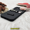 قاب گوشی iPhone 12 Pro Max آیفون طرح سیلیکونی ژله ای سه بعدی برجسته عروسکی محافظ لنز دار پام پام مشکی کد 697