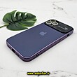 قاب گوشی iPhone 12 Pro Max آیفون مدل PVD اورجینال ضد خش پشت گلس شیشه ای Camera Lens محافظ لنز دار بنفش کد 702