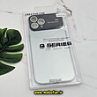 قاب گوشی iPhone 12 Pro Max آیفون مدل PVD اورجینال ضد خش پشت گلس شیشه ای Camera Lens محافظ لنز دار نقره ای کد 705
