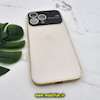 قاب گوشی iPhone 13 Pro آیفون مدل PVD اورجینال ضد خش پشت گلس شیشه ای Camera Lens محافظ لنز دار طلایی کد 407