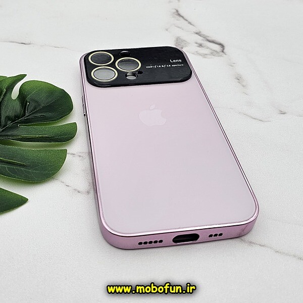 قاب گوشی iPhone 13 Pro آیفون مدل PVD اورجینال ضد خش پشت گلس شیشه ای Camera Lens محافظ لنز دار رزگلد کد 412