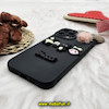 قاب گوشی iPhone 13 Pro Max آیفون طرح سیلیکونی ژله ای سه بعدی برجسته عروسکی محافظ لنز دار پام پام مشکی کد 588