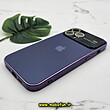 قاب گوشی iPhone 13 Pro Max آیفون مدل PVD اورجینال ضد خش پشت گلس شیشه ای Camera Lens محافظ لنز دار بنفش کد 592