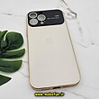 قاب گوشی iPhone 13 Pro Max آیفون مدل PVD اورجینال ضد خش پشت گلس شیشه ای Camera Lens محافظ لنز دار طلایی کد 594