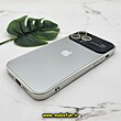 قاب گوشی iPhone 13 Pro Max آیفون مدل PVD اورجینال ضد خش پشت گلس شیشه ای Camera Lens محافظ لنز دار نقره ای کد 597